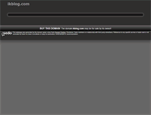 Tablet Screenshot of ikblog.com